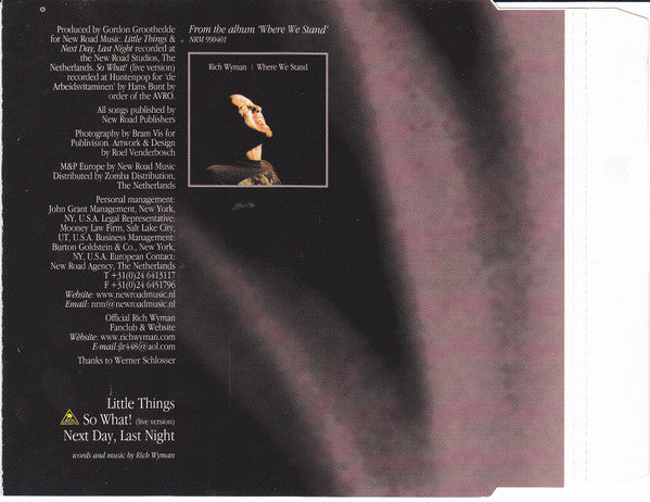Rich Wyman : Little Things (CD, Single)