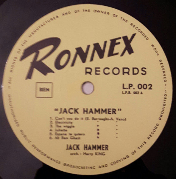 Jack Hammer : Jack Hammer (LP, Album)