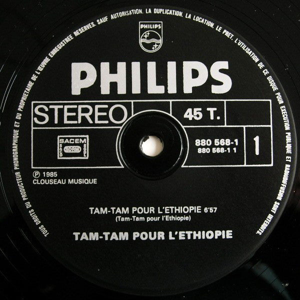 Tam Tam Pour L'Éthiopie : Tam Tam Pour L'Éthiopie (12", Maxi)