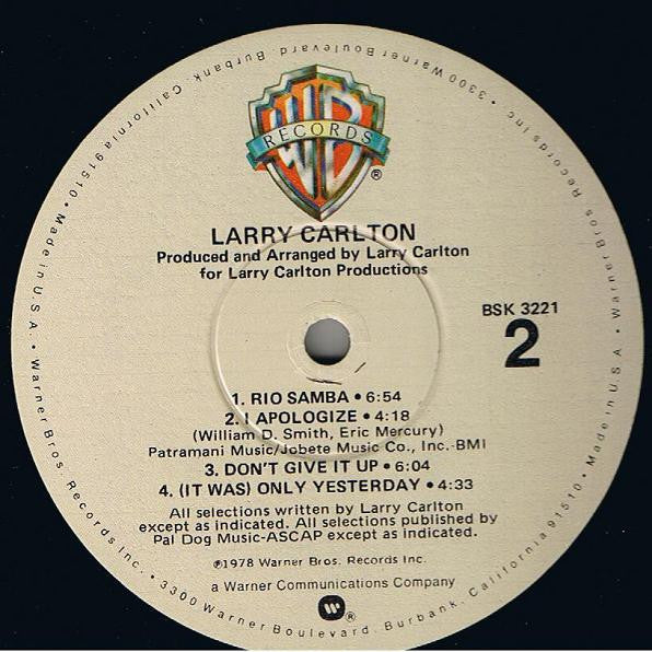 Larry Carlton : Larry Carlton (LP, Album, Win)