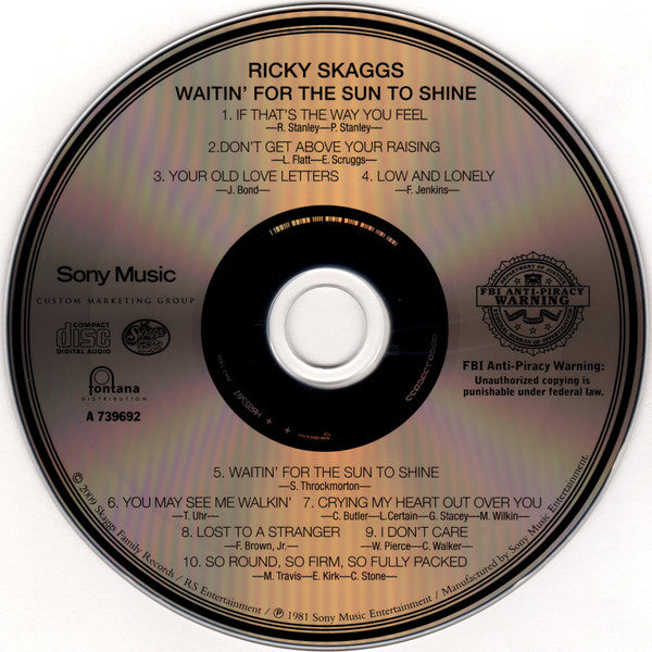 Ricky Skaggs : Waitin' For The Sun To Shine (CD + DVD-V + Album, RE)