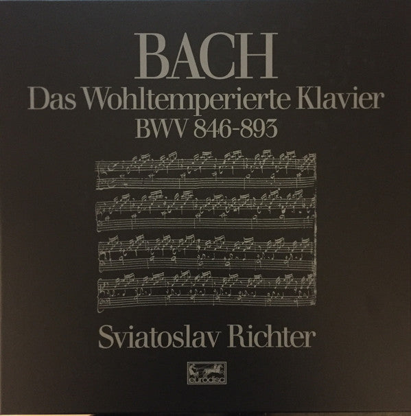 Johann Sebastian Bach, Sviatoslav Richter : Das Wohltemperierte Klavier BWV 846-893 (6xLP, Comp, RE + Box)