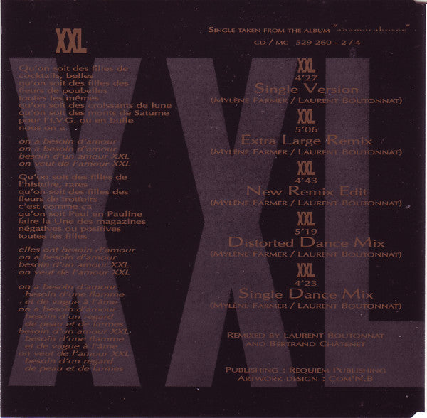 Mylène Farmer : XXL (CD, Maxi, Gol)
