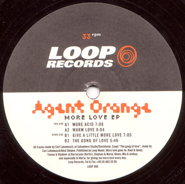 Agent Orange : More Love EP (12", EP)