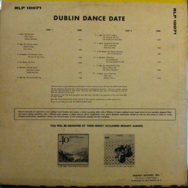 Árd Rí Ceili Band : Dublin Dance Date (LP, Album)