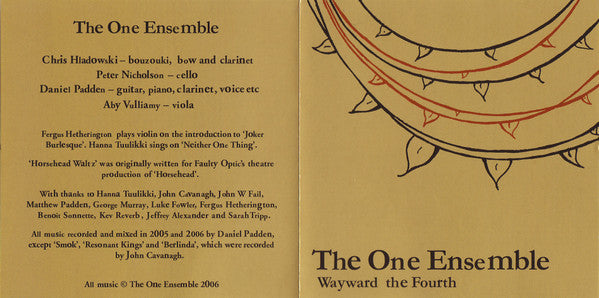 The One Ensemble : Wayward The Fourth (CD, Album)