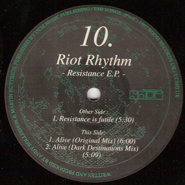 Riot Rhythm : Resistance E.P. (12", EP)