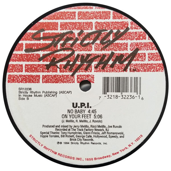 U.P.I.* : Without Love (12")