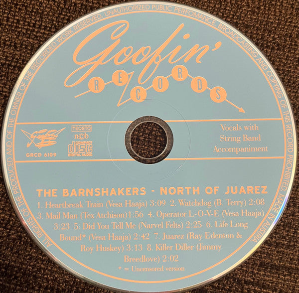 The Barnshakers : North Of Juarez (CD, MiniAlbum)