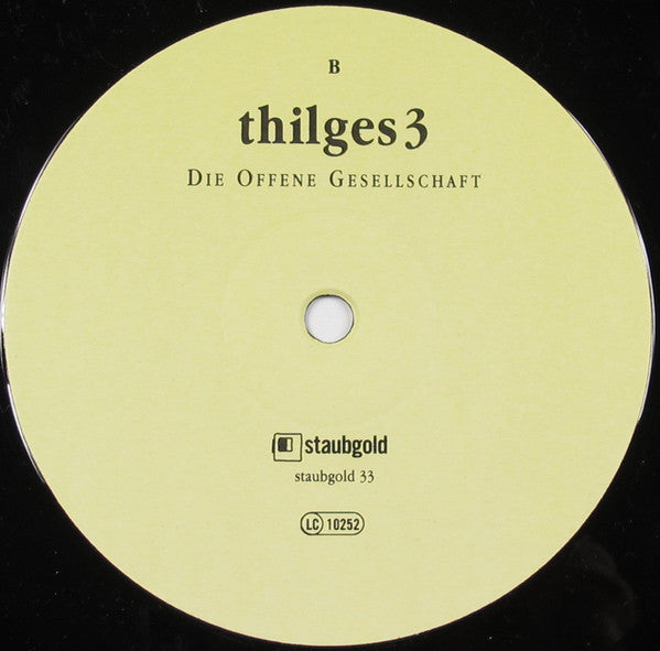 Thilges3 : Die Offene Gesellschaft (LP, Album)