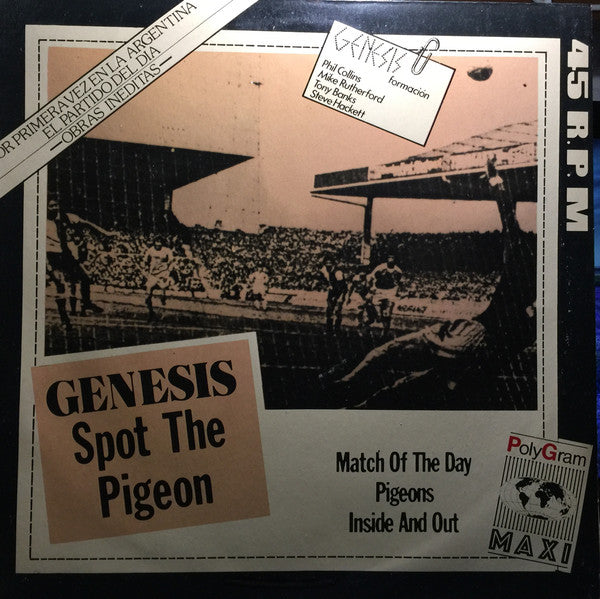 Genesis : Spot The Pigeon (12", Maxi, RE)