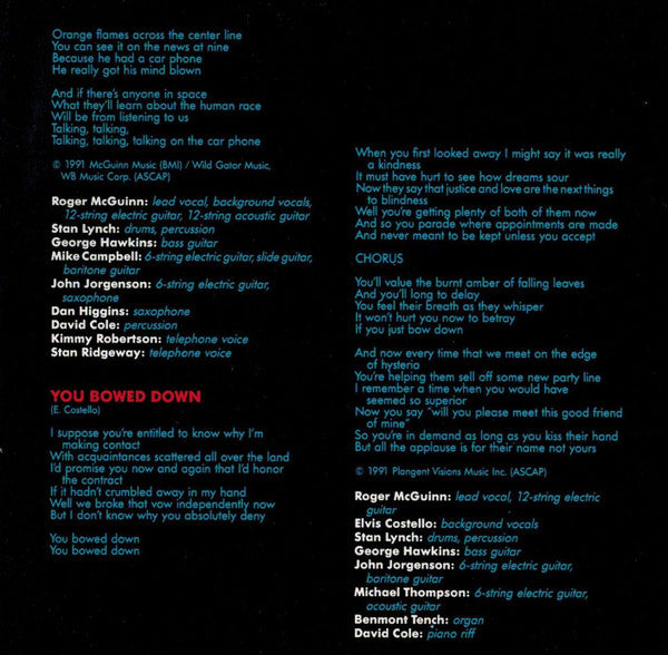 Roger McGuinn : Back From Rio (CD, Album, Club)
