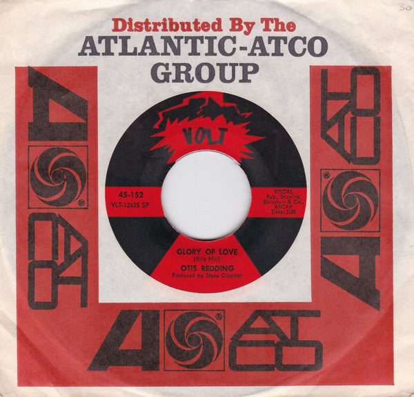 Otis Redding : Glory Of Love / I'm Coming Home (7", Single, Mono, SP)