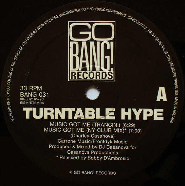 Turntable Hype : Music Got Me (12")