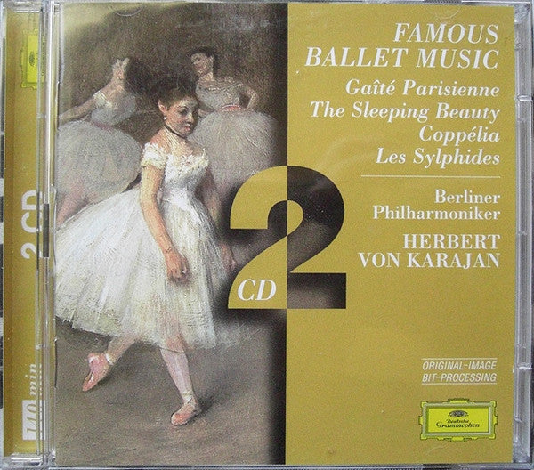 Berliner Philharmoniker, Herbert von Karajan : Famous Ballet Music: Gaîté Parisienne • The Sleeping Beauty • Coppélia • Les Sylphides (2xCD, Comp, RM)