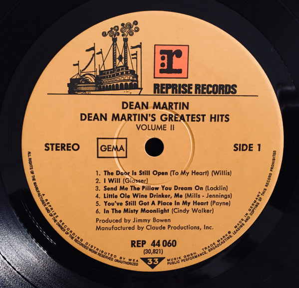 Dean Martin : Dean Martin's Greatest Hits! Volume 2 (LP, Comp)