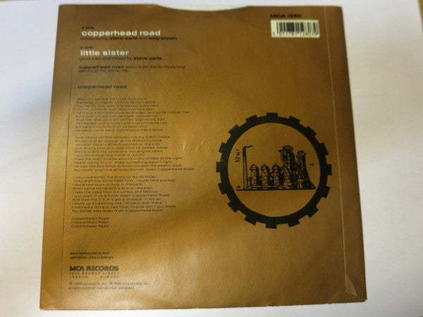 Steve Earle : Copperhead Road (7", Single, Sil)
