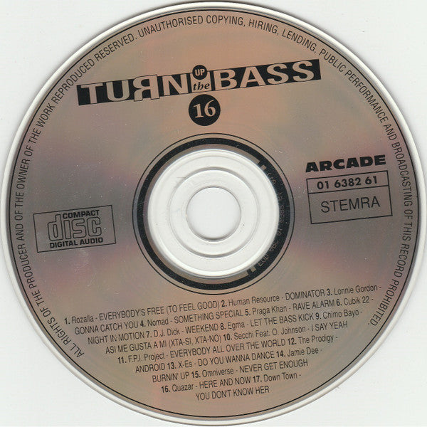 Various : Turn Up The Bass Volume 16 (CD, Comp)