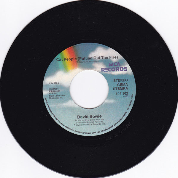 David Bowie Music By Giorgio Moroder : Cat People (Putting Out Fire) (From The Original Soundtrack) (7", Single)