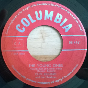 Cliff Richard & The Shadows : The Young Ones (7", Single, Red)