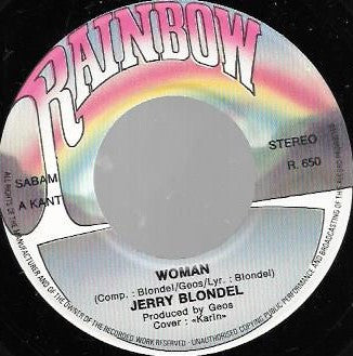 Jerry Blondel : Woman (7", Single)