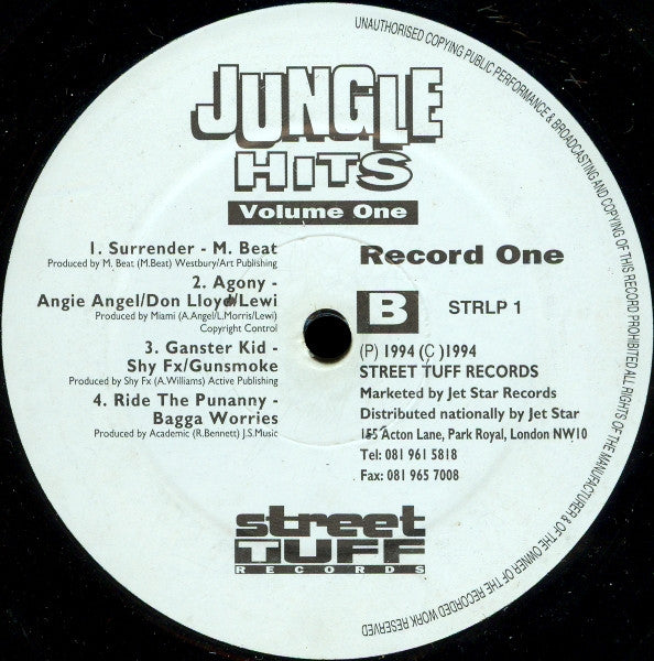 Various : Jungle Hits Volume 1 (2xLP, Comp)