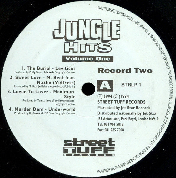 Various : Jungle Hits Volume 1 (2xLP, Comp)