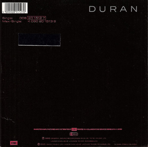 Duran Duran : Notorious (7", Single)
