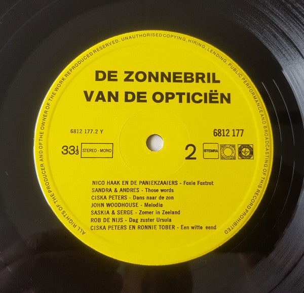 Various : De Zonnebril Van De Opticiën / Het Beste Van Holland (LP, Comp)