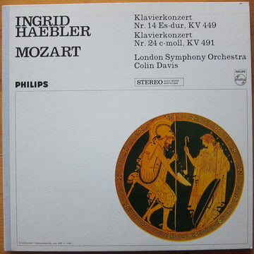 Ingrid Haebler, Wolfgang Amadeus Mozart  /  London Symphony Orchestra ,  Sir Colin Davis : Klavierkonzert Nr. 14 Es-Dur, KV 449, Klavierkonzert Nr. 24 C-Moll, KV 491 (LP, Gat)