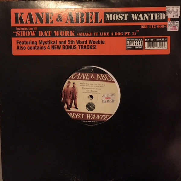 Kane & Abel : Most Wanted  (LP, Album)