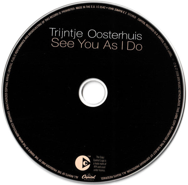 Trijntje Oosterhuis : See You As I Do (CD, Album, Copy Prot., Enh)