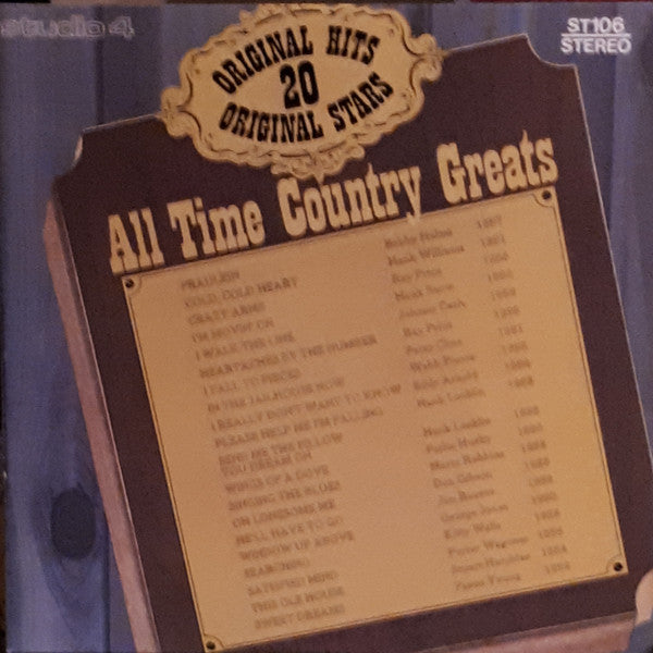 Various : All Time Country Greats (LP, Comp)