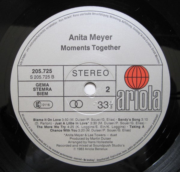 Anita Meyer : Moments Together (LP, Album)