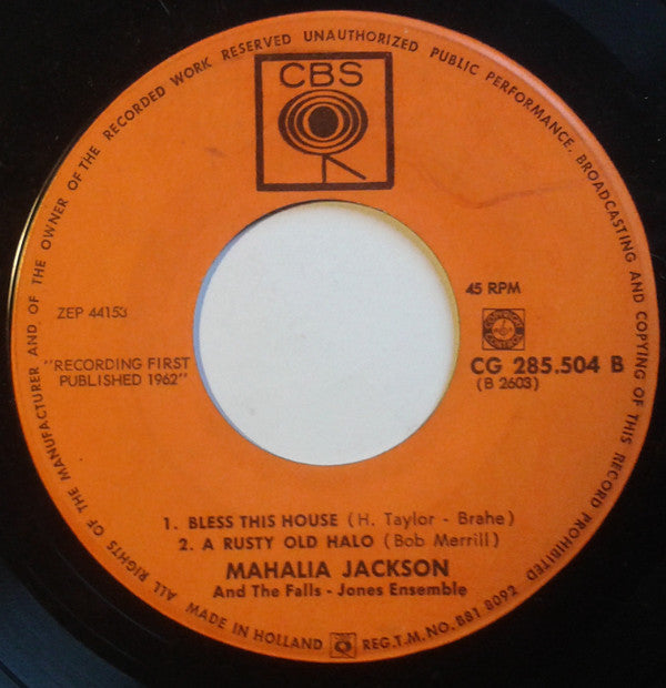 Mahalia Jackson : The Lord's Prayer (7", EP)