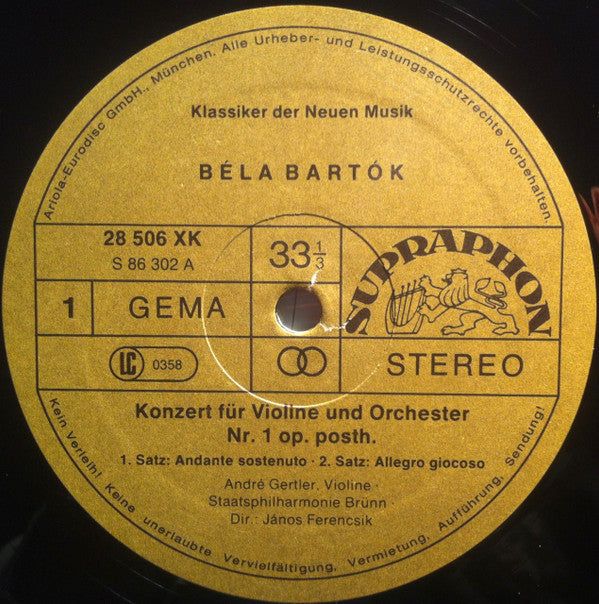 Béla Bartók : Klassiker Der Neuen Musik: Béla Bartók (2xLP, Album)