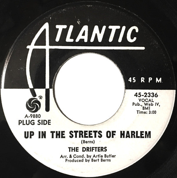 The Drifters : Up In The Streets Of Harlem (7", Single, Promo)