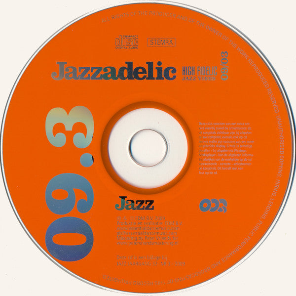 Various : Jazzadelic 09.3 High-Fidelic Jazz Vibes (CD, Comp, Promo)