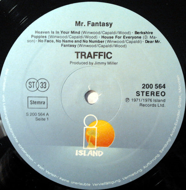 Traffic : Mr. Fantasy (LP, Album, RE, Gat)