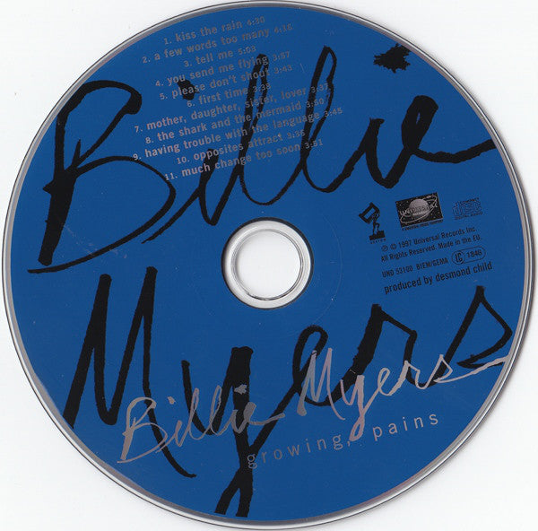 Billie Myers : Growing, Pains (CD, Album)