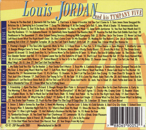 Louis Jordan And His Tympany Five : Louis Jordan And His Tympany Five (5xCD, Comp, RM)
