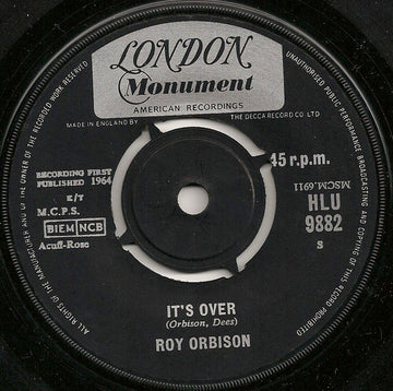 Roy Orbison : It's Over (7", Single, 4 P)