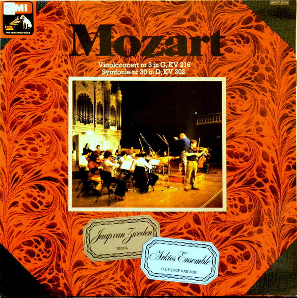 Wolfgang Amadeus Mozart, Jaap van Zweden, Arkios Ensemble, Joop Van Zon : Vioolconcert Nr. 3 In G, KV 216 / Symfonie Nr. 30, KV 202 (LP)