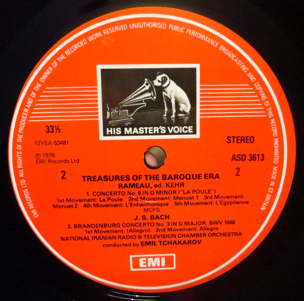 National Iranian Radio & Television Chamber Orchestra Conducted By Emil Tchakarov : Treasures Of The Baroque Era (2xLP, Album)