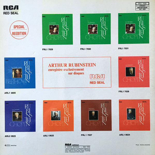 Frédéric Chopin - Arthur Rubinstein : Les Mazurkas N°s 1 à 17 (Volume 1) (LP, RE, Gat)