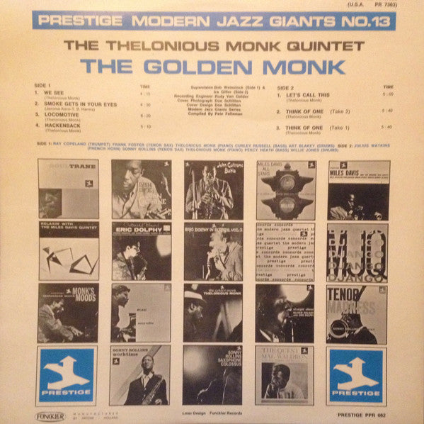 Thelonious Monk : The Golden Monk (LP, Comp)