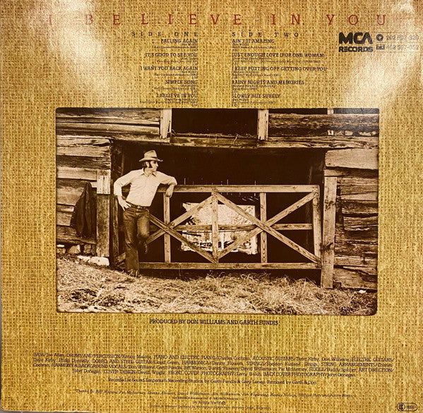 Don Williams (2) : I Believe In You (LP, Album)