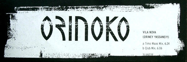 Orinoko : Vila Nova (Oriney Yassaneiy) (12")