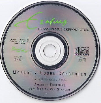 Pieter Gouderjaan / Hoorn //  Amadeus Ensemble Rotterdam o.l.v.  Marien Van Staalen : Mozart / Hoorn Concerten (CD, Album)
