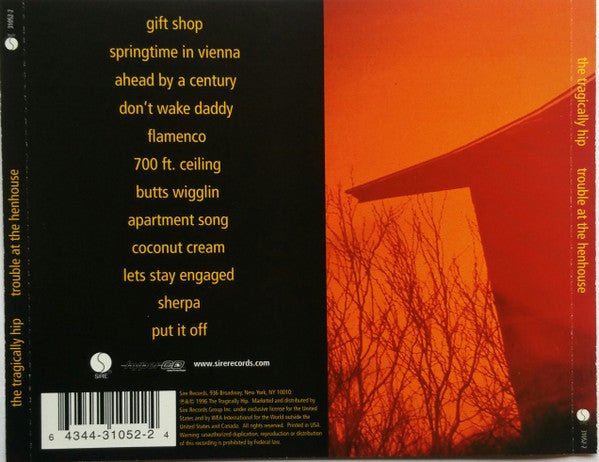 The Tragically Hip : Trouble At The Henhouse (CD, Album, Enh, RE, Hyp)